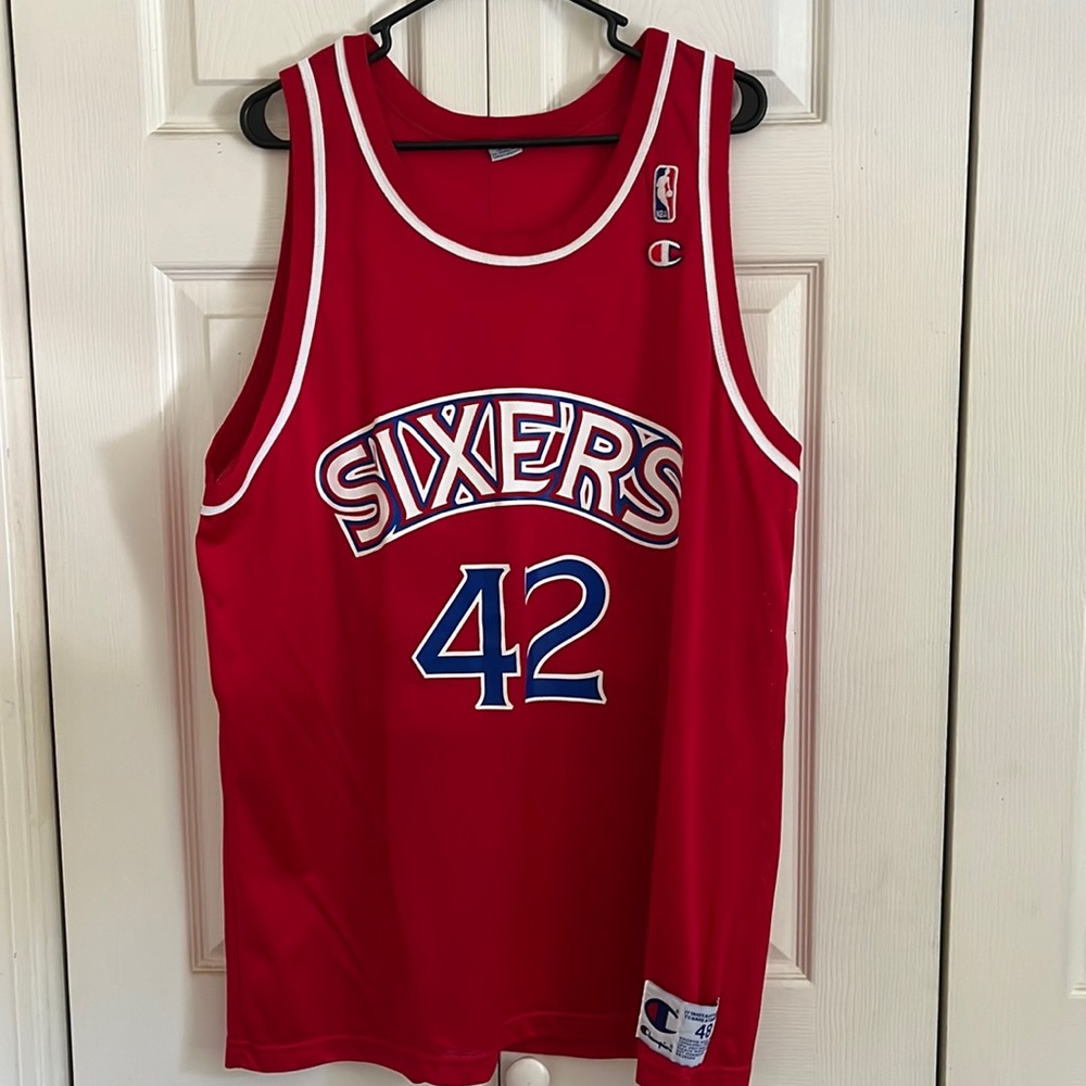 Champion Philadelphia 76ers basketball jersey #42 Stackhouse XL